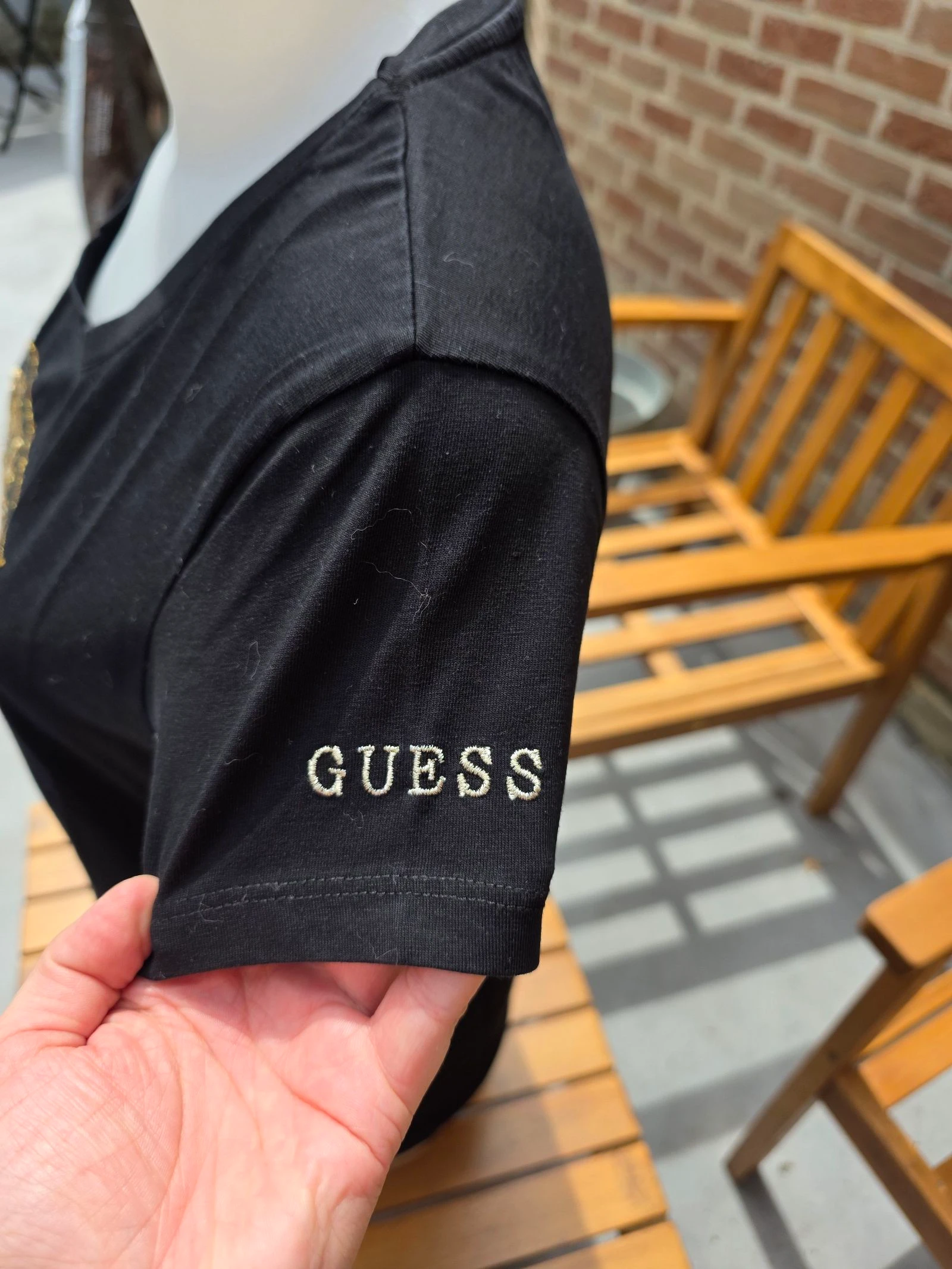 Guess rhinestone T-Shirt – photo 4